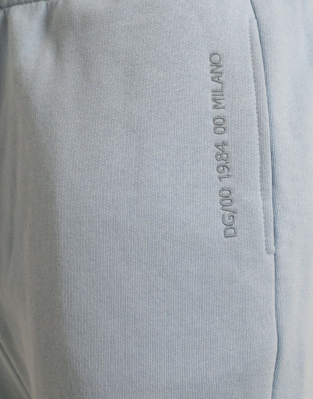 Pantalon jogging en coton Light Blue de Dolce & Gabbana pour homme, style décontracté et confortable.