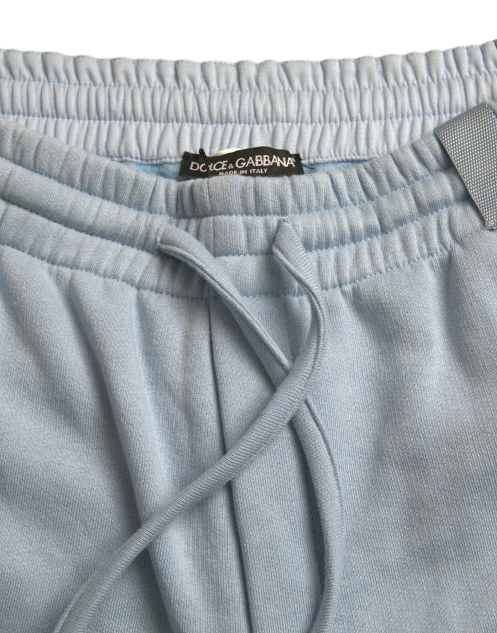 Pantalons joggers en coton Light Blue de Dolce & Gabbana pour homme, style décontracté et confortable.