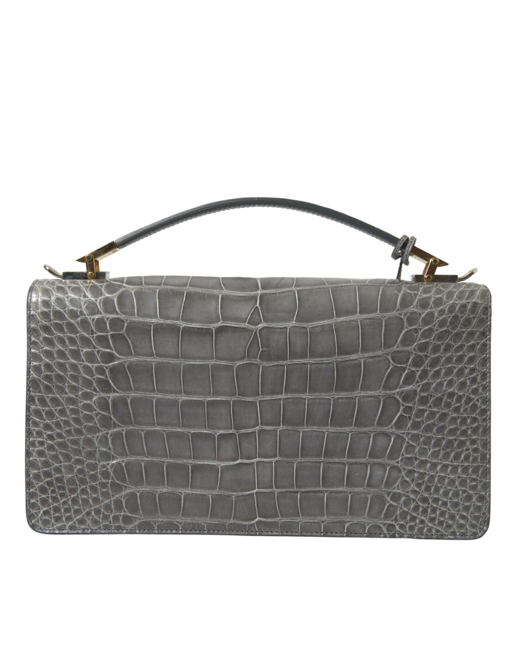 Sac à main moyen Balenciaga en cuir exotique gris, avec bandoulière et design élégant visible sur l'image.