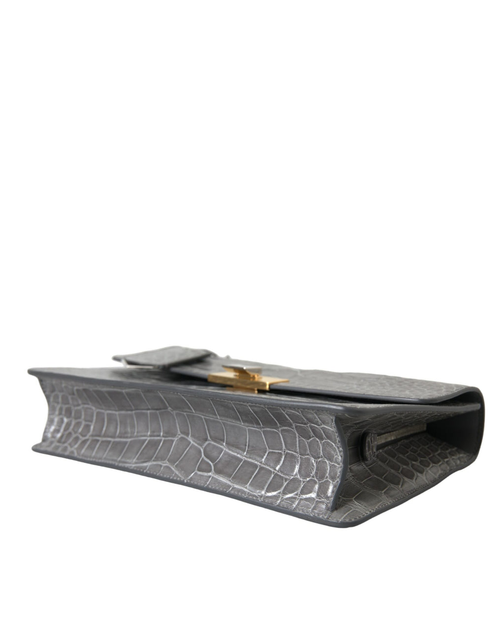 Sac à main balenciaga gris en cuir exotique, sacoche moyenne à bandoulière élégante et sophistiquée.