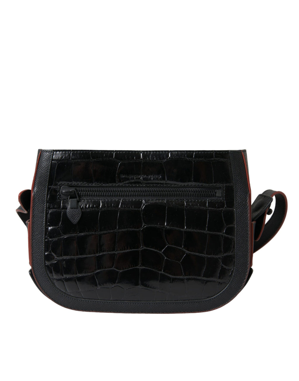Sac à main Balenciaga en cuir exotique noir, sac bandoulière pour appareil photo et accessoires, élégant et tendance.