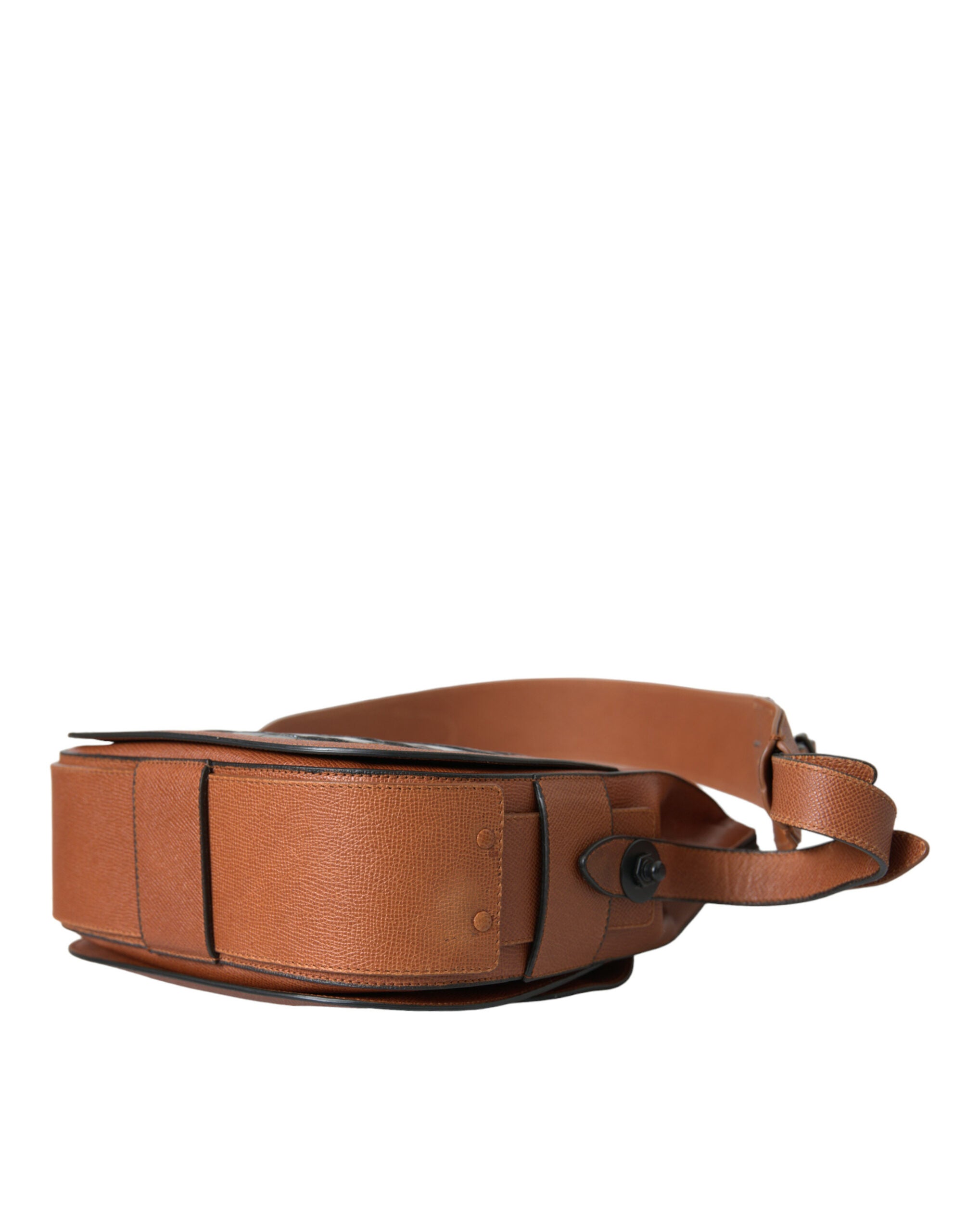 Sac à bandoulière Balenciaga en cuir exotique noir et marron, sac vertical en peau de luxe avec bride ajustable.