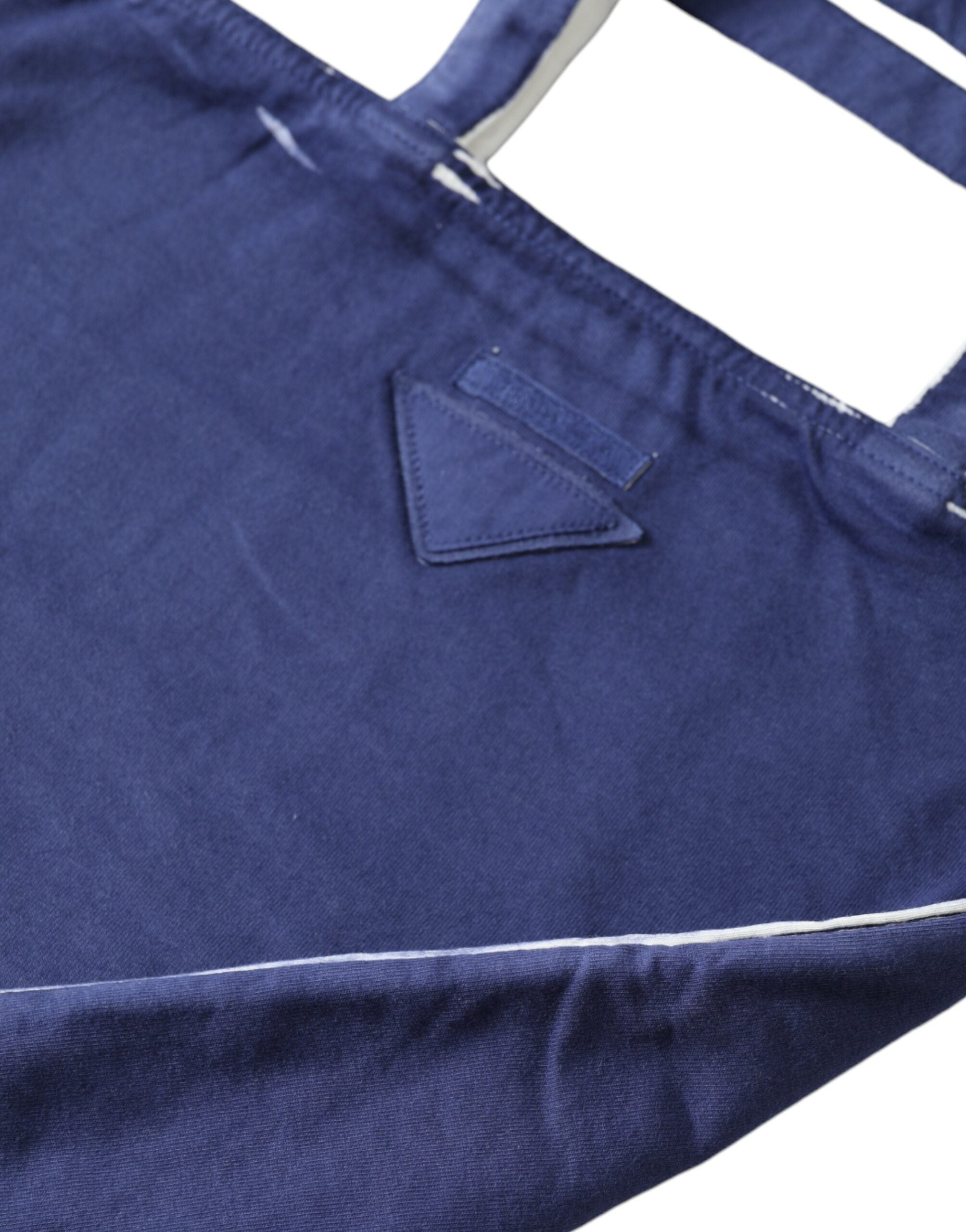 Sac shopping Prada en jersey bleu avec logo, sac à épaule spacieux et élégant, idéal pour le quotidien.