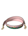 Sangle d'épaule en cuir rose Dolce & Gabbana pour sac à main, accessoire de mode élégant et chic.