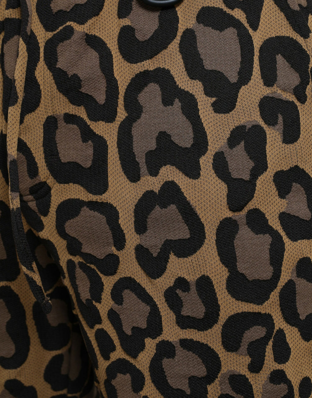 Pantalons jogger en polyester à imprimé léopard marron de Dolce & Gabbana, style décontracté et tendance.
