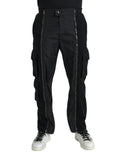 Pantalon skinny noir en coton mélangé de Dolce & Gabbana, coupe ajustée et détails modernes.