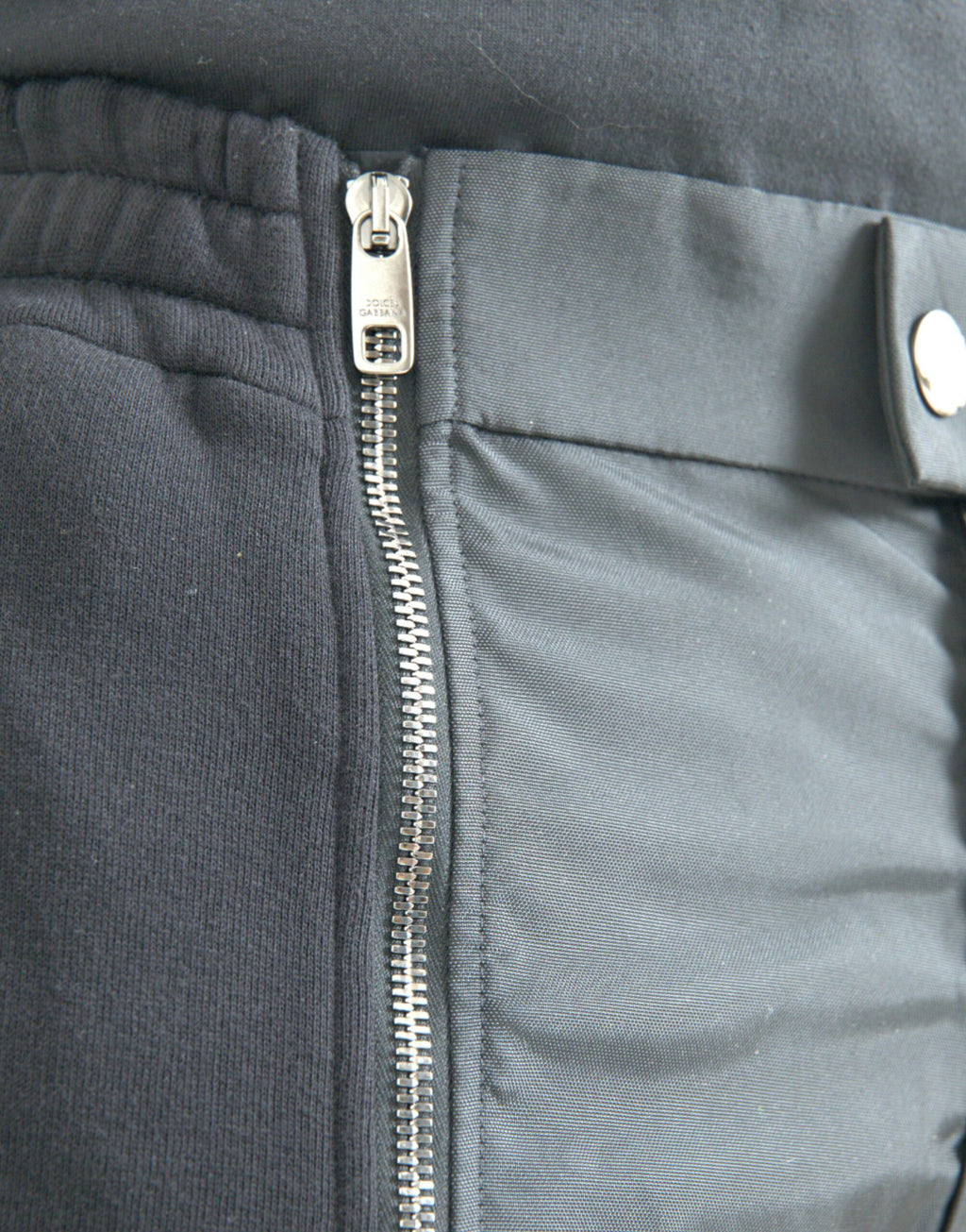 Pantalons skinny en coton mélangé noir de Dolce & Gabbana, vue de face.