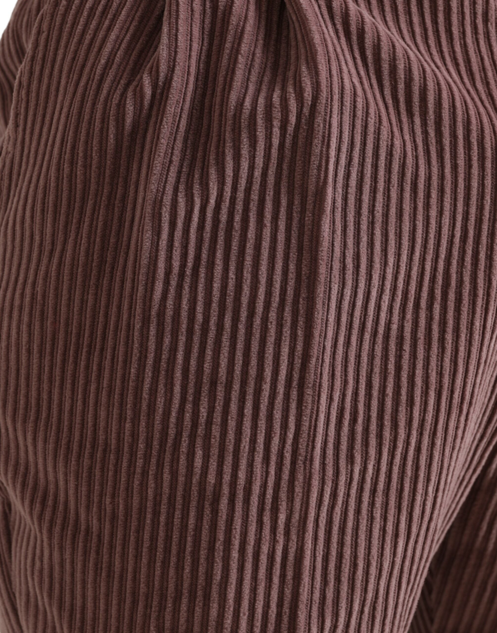 Pantalons skinny en coton stretch violet en velours côtelé de Dolce & Gabbana, ajustés et élégants.