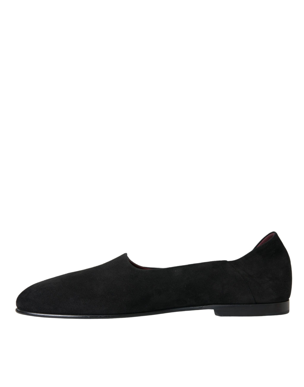Mocassins en daim noir Dolce & Gabbana pour homme, chaussures formelles slip-on élégantes et sophistiquées.