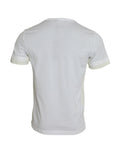 T-shirt blanc en coton à poche de Dolce & Gabbana, manches courtes, design simple et élégant, vue de face.
