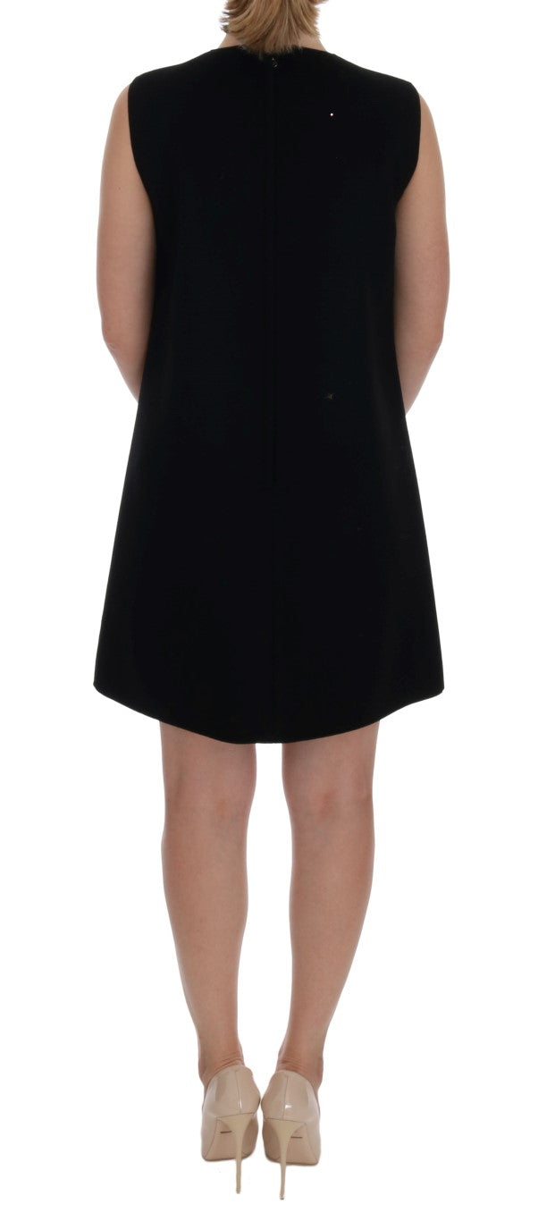 Dolce & Gabbana Schwarzes I AM A PRINCESS Kristall Shiftkleid
