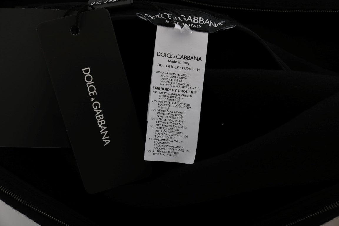 Dolce & Gabbana Schwarzes I AM A PRINCESS Kristall Shiftkleid