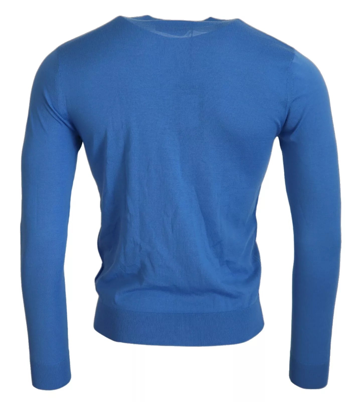 Pull en laine bleue à manches longues de Dsquared², sweat-shirt confortable avec col rond, parfait pour un style décontracté.