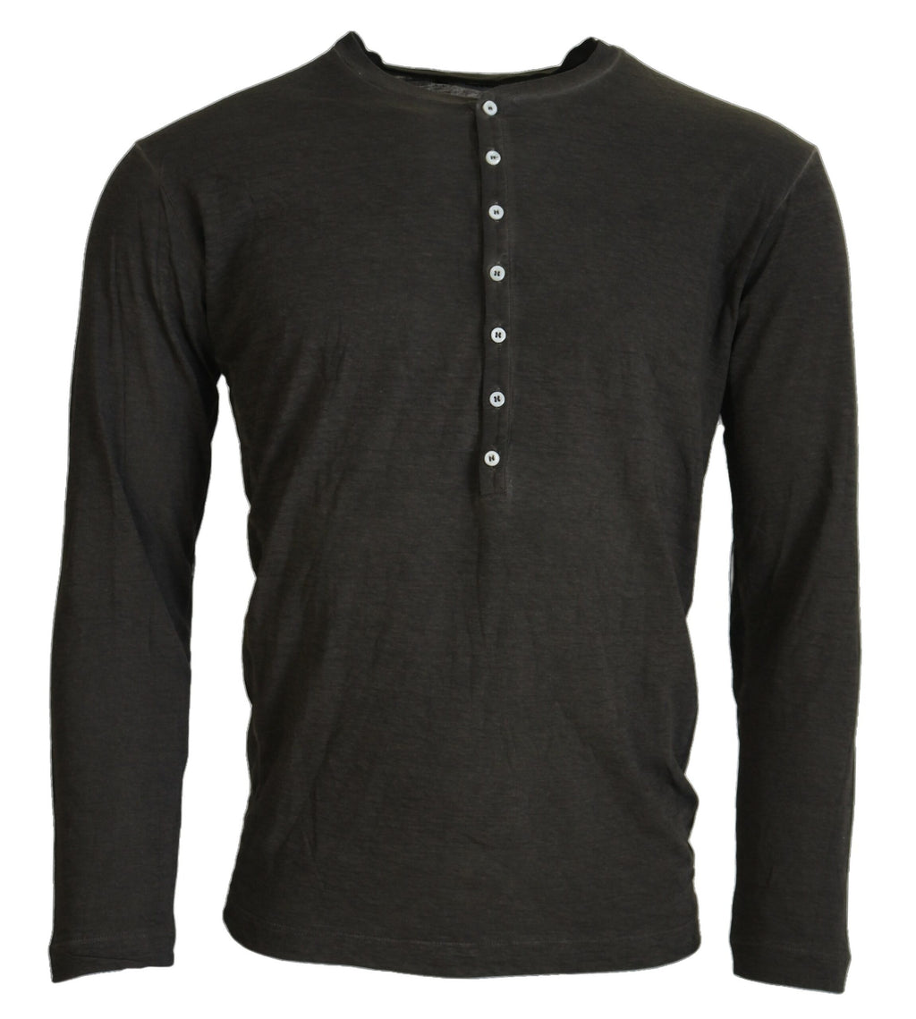 Pull à manches longues en coton et lin gris de Dsquared², style décontracté et confortable pour homme.