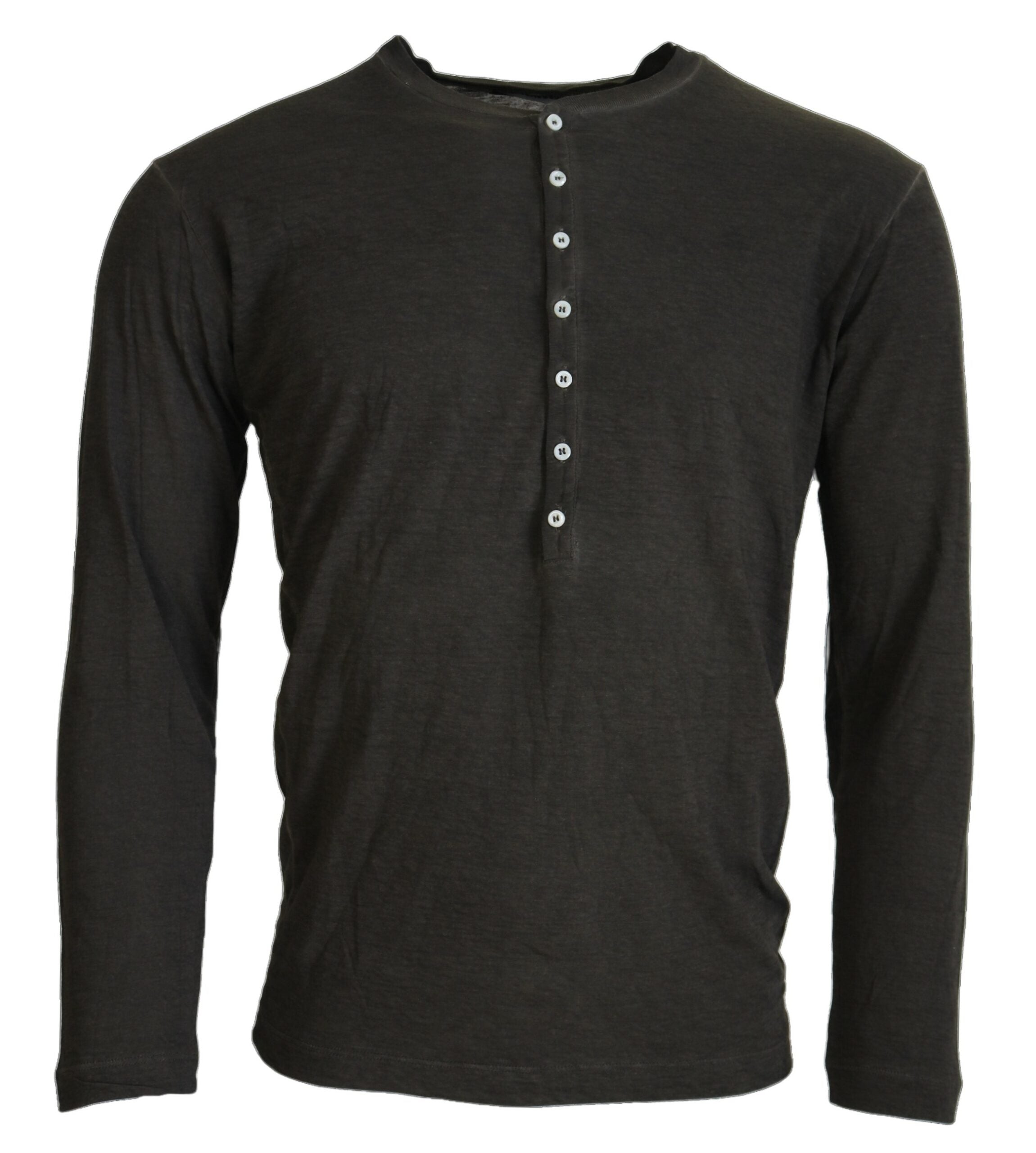 Pull à manches longues en coton et lin gris de Dsquared², style décontracté et confortable pour homme.