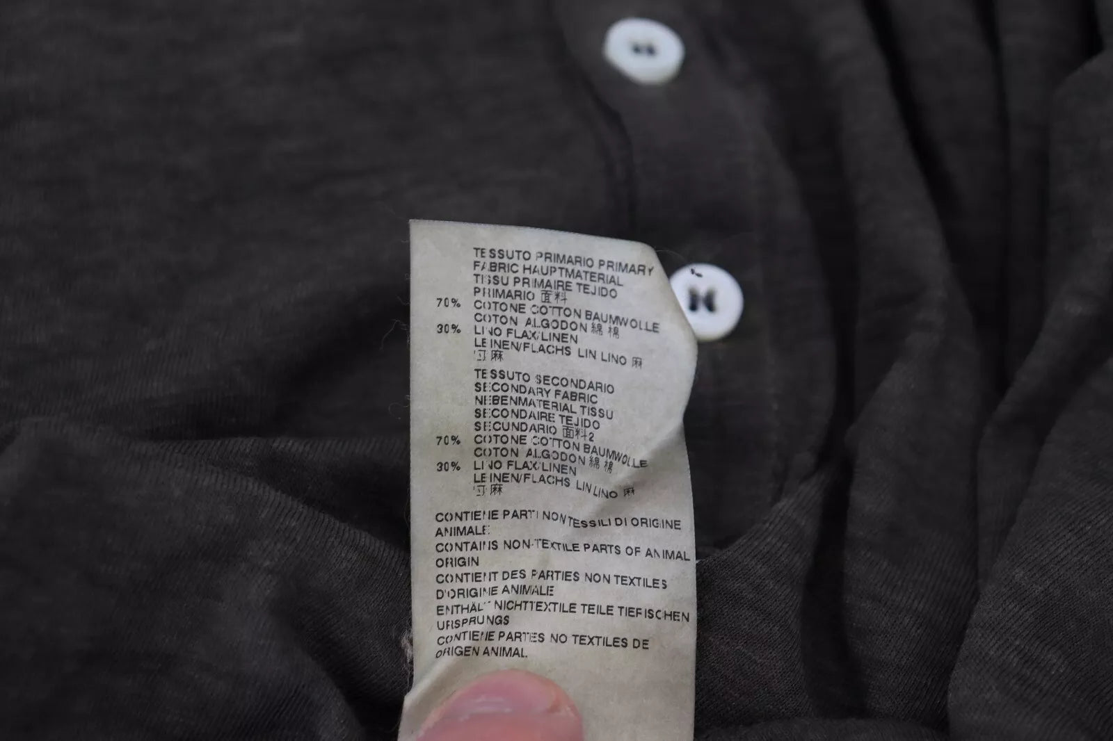 Pull à manches longues en coton et lin gris Dsquared², doux et confortable, pour un look décontracté.