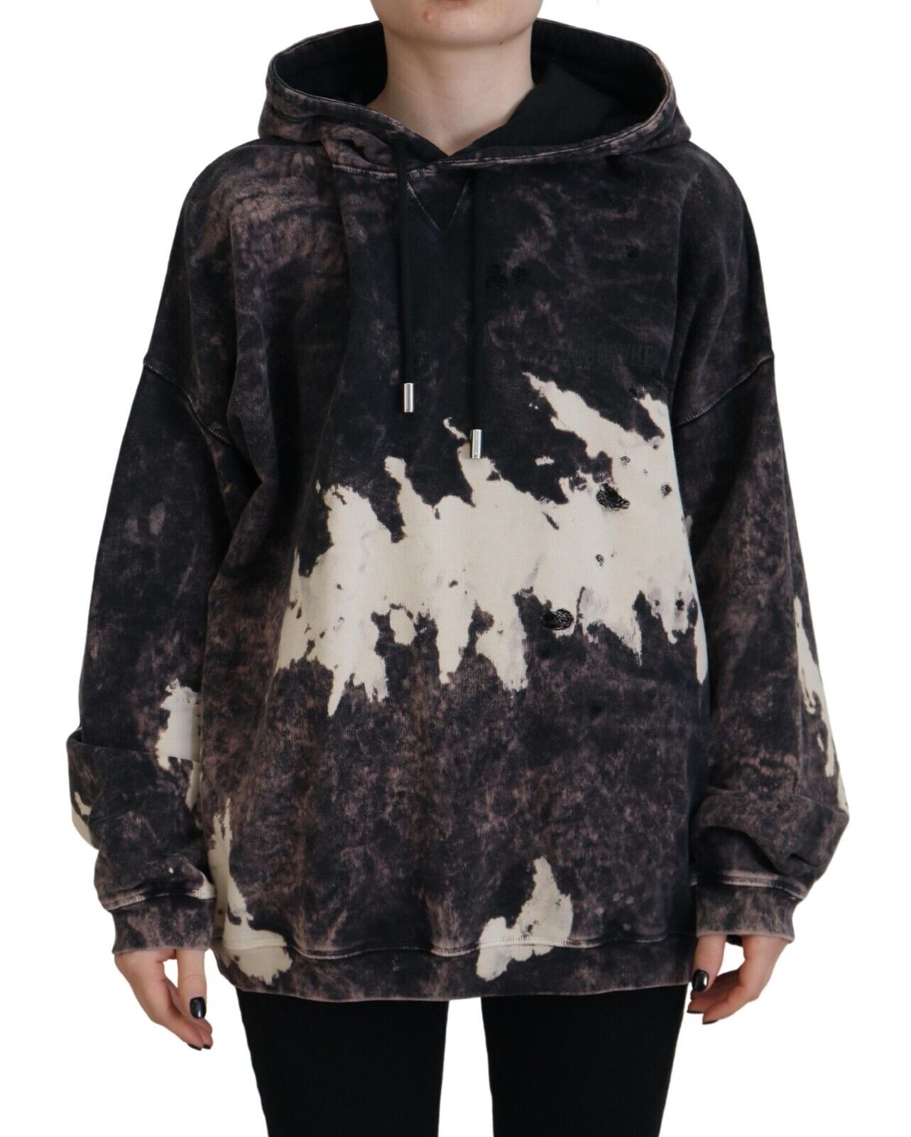 Sweat à capuche en coton multicolore de Dsquared² avec motif coloré, style décontracté et coupe confortable.