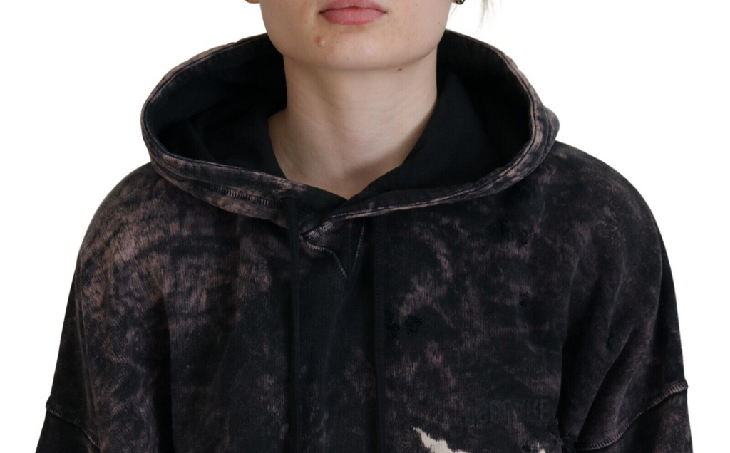 Sweat à capuche en coton multicolore Dsquared², pull confortable avec motif coloré, idéal pour un style décontracté.