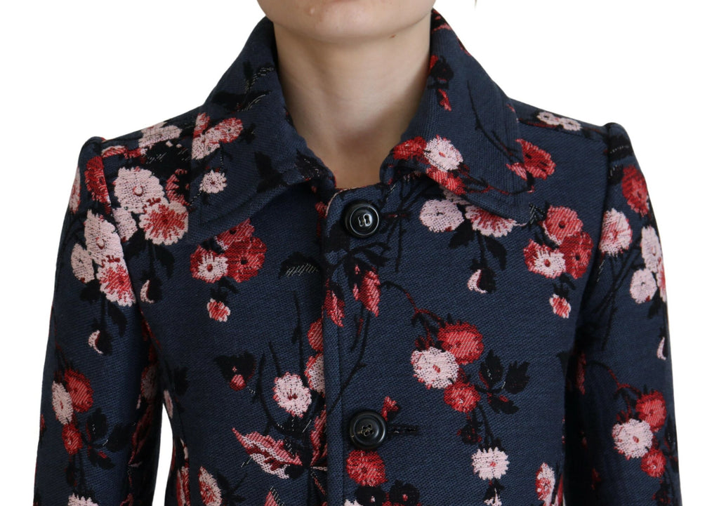 Veste longue à imprimé multicolore pour femmes de Dsquared², blazer élégant avec coupe moderne et détails colorés.