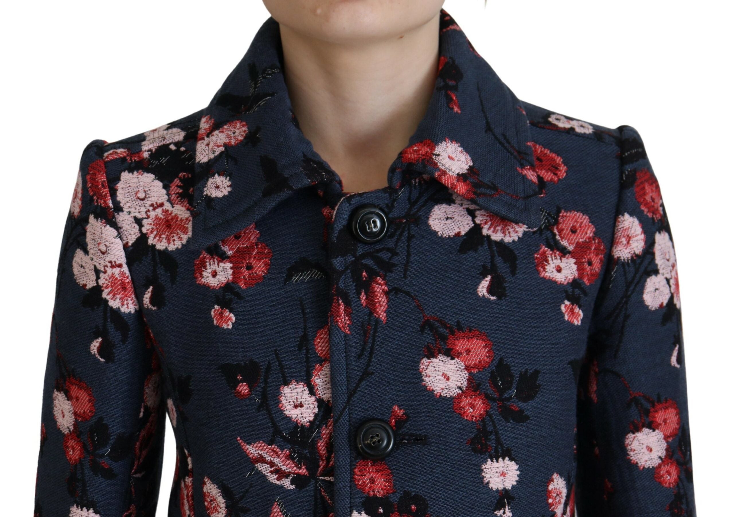 Veste longue à imprimé multicolore pour femmes de Dsquared², blazer élégant avec coupe moderne et détails colorés.