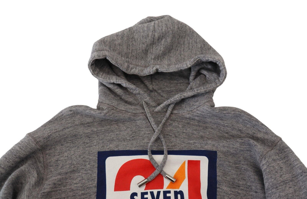 Sweat à capuche gris en coton avec logo imprimé Dsquared², vêtement décontracté et confortable pour hommes