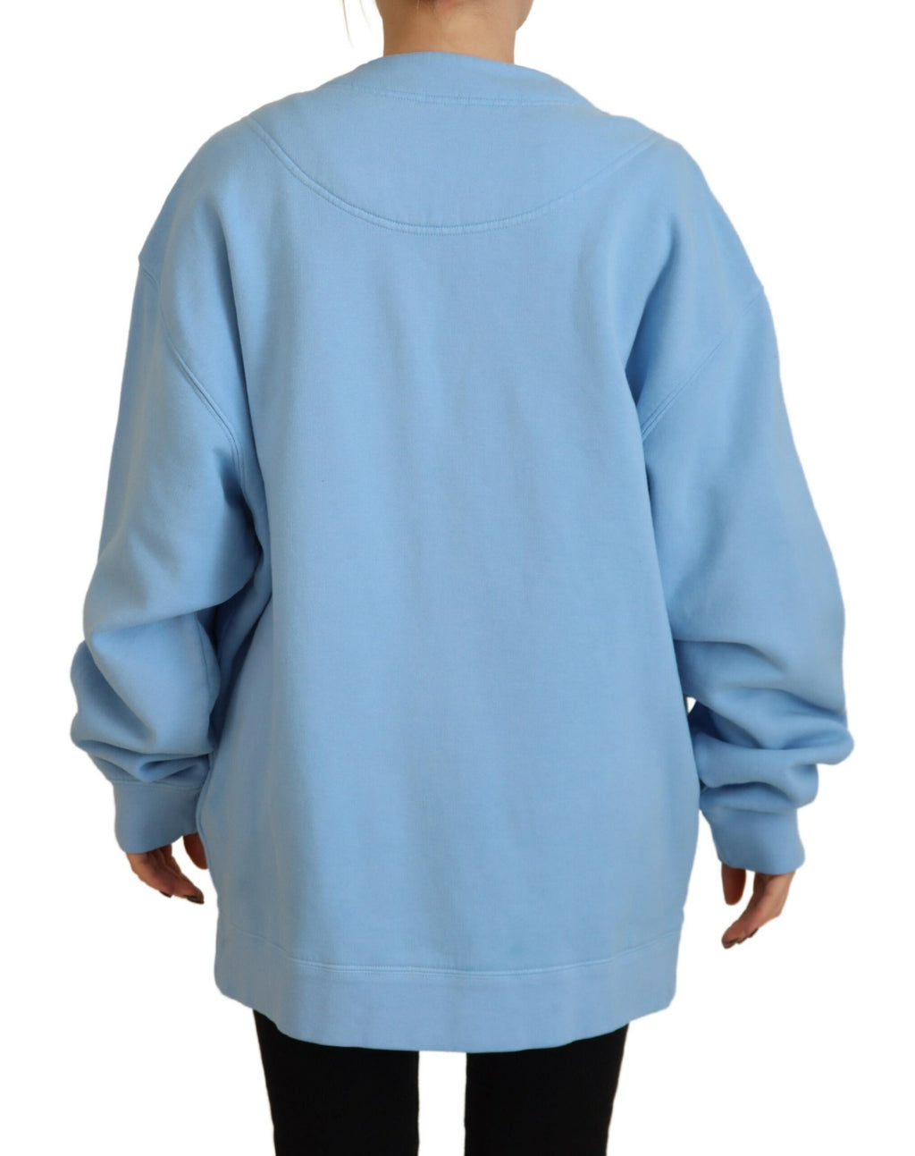 Pull en coton bleu de Dsquared² avec boutons, cardigan tricoté, doux et élégant pour un style décontracté.