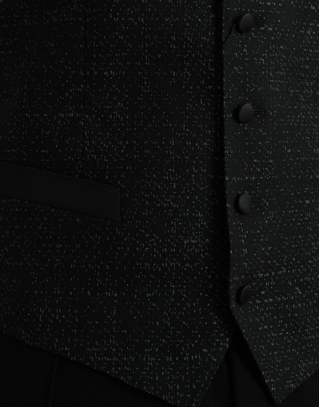 Robe sans manches en soie noire et marron de Dolce & Gabbana, veste de costume élégante et formelle avec ceinture.