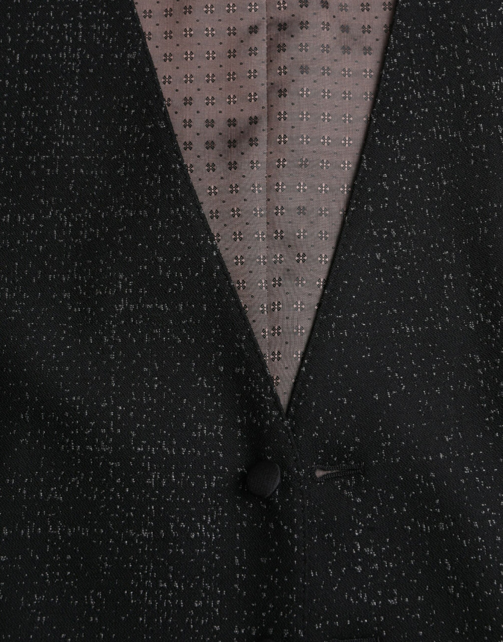 Gilet habillé en soie noire et brune de Dolce & Gabbana, veste formelle élégante pour femme.