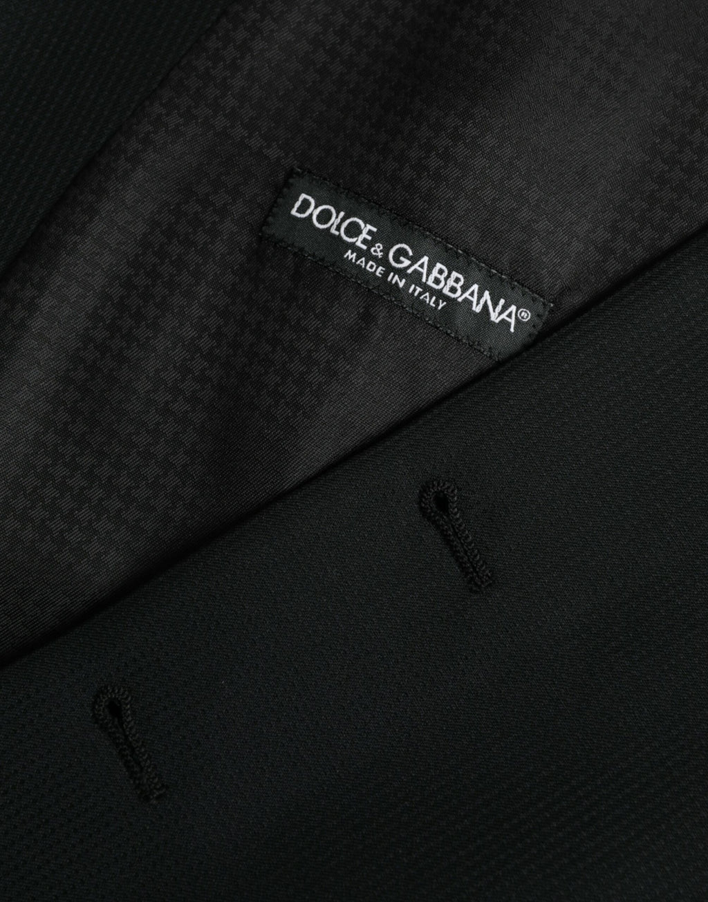 Gilet habillé en laine noire de Dolce & Gabbana, robe sans manches élégante pour occasion formelle.