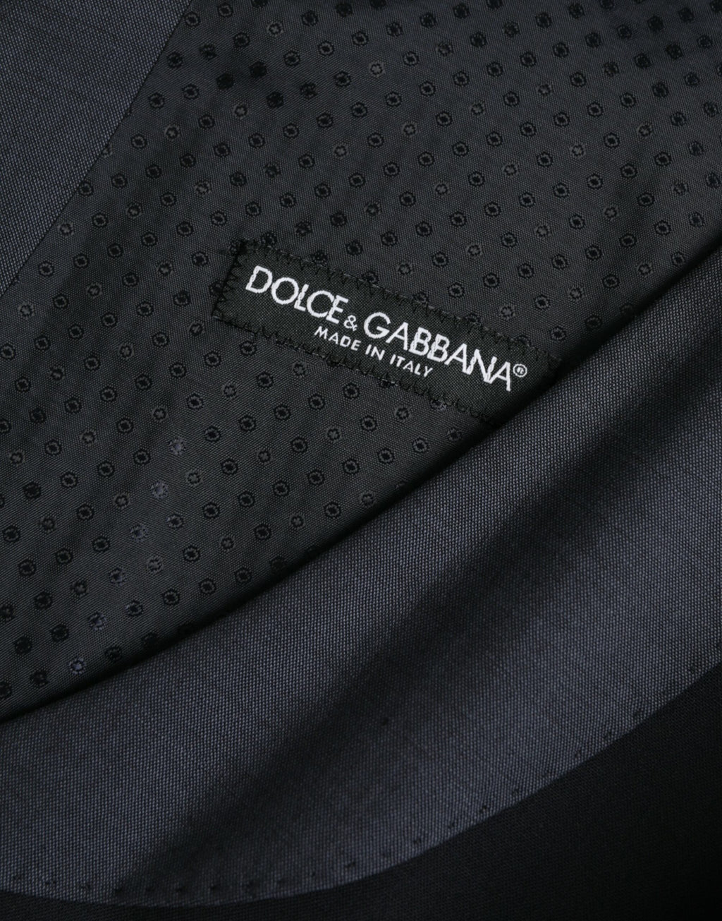 Gilet de costume noir en laine Dolce & Gabbana, robe sans manches élégante pour occasion formelle.