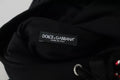 Pull à capuche Dolce & Gabbana DG avec sequins, doux et élégant, visible en détail sur l’image.