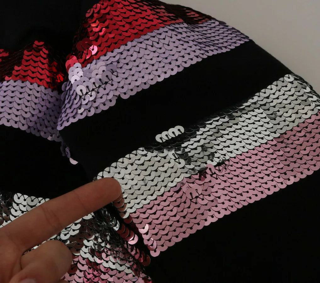 Sweat à capuche Dolce & Gabbana DG avec sequins, en tissu doux, avec capuche et détails brillants, style élégant et décontracté.