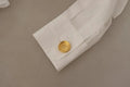 Chemise blanche en coton Dolce & Gabbana avec col et manches longues pour un style formel.