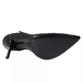 Bottes noires en tulle extensible et talons pumps Dolce & Gabbana, chaussures élégantes pour femmes