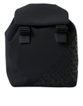 Sac à dos Dolce & Gabbana en néoprène noir avec logo DG, design scolaire et pratique, idéal pour un look élégant et fonctionnel.