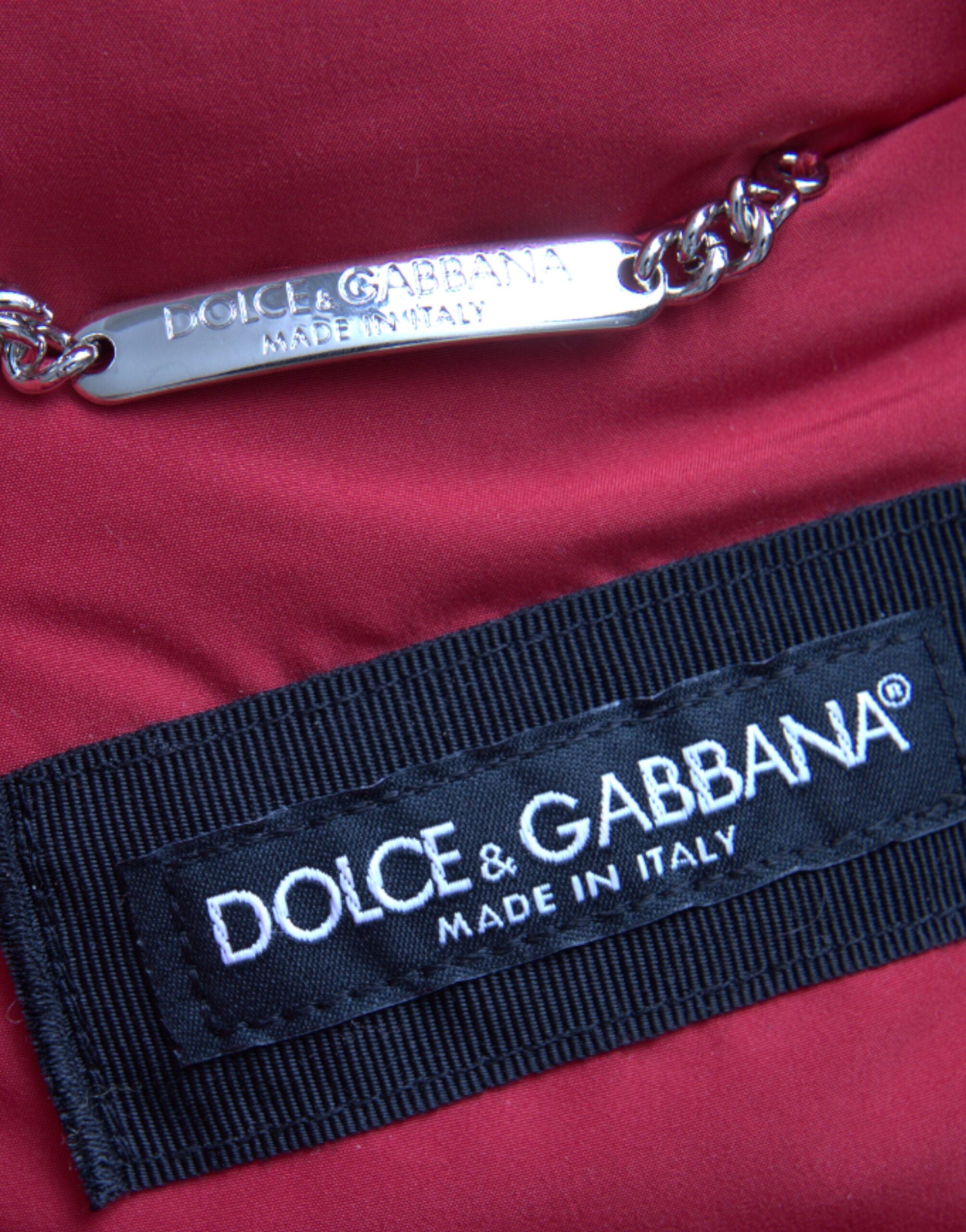 Doudoune matelassée multicolore avec capuche Dolce & Gabbana, veste chaude et élégante pour femmes.