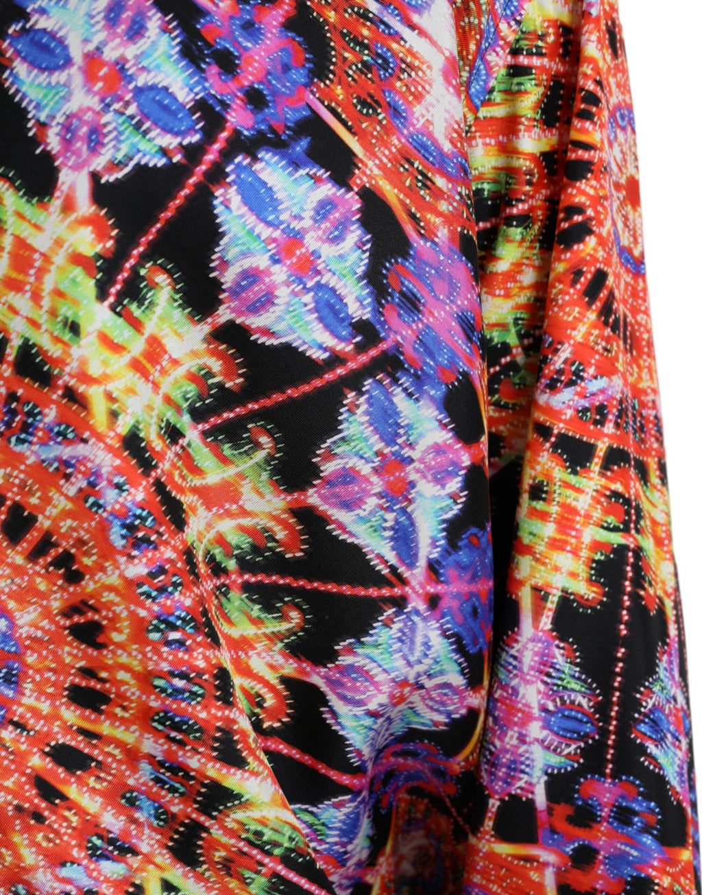 Chemise décontractée pour homme Dolce & Gabbana en soie multicolore Luminarie avec motif lumineux et élégant.