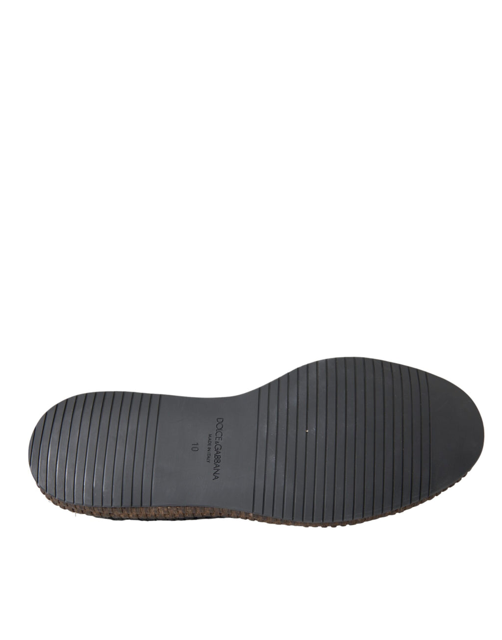 Chaussures Derby en cuir de chèvre tissé noir de Dolce & Gabbana, avec lacets, pour hommes élégants.
