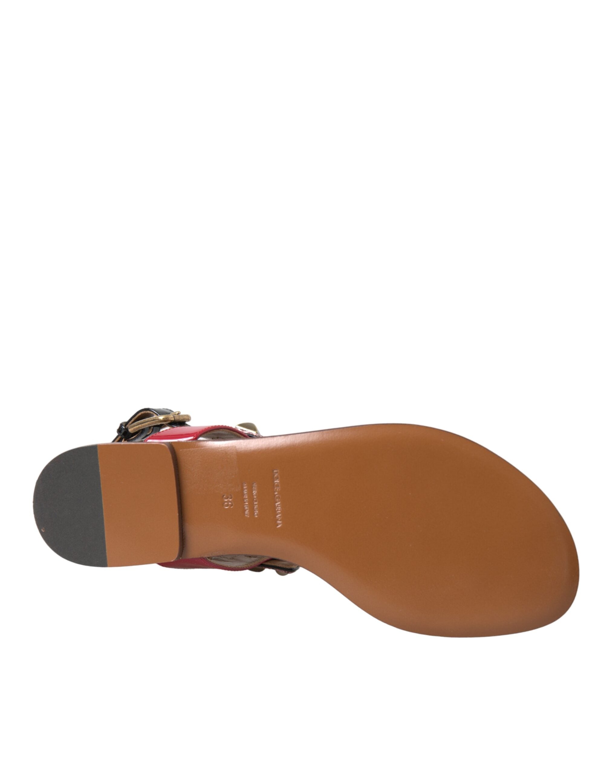 Sandales à talons Dolce & Gabbana multicolores avec cristaux, chaussures d'été élégantes et colorées.