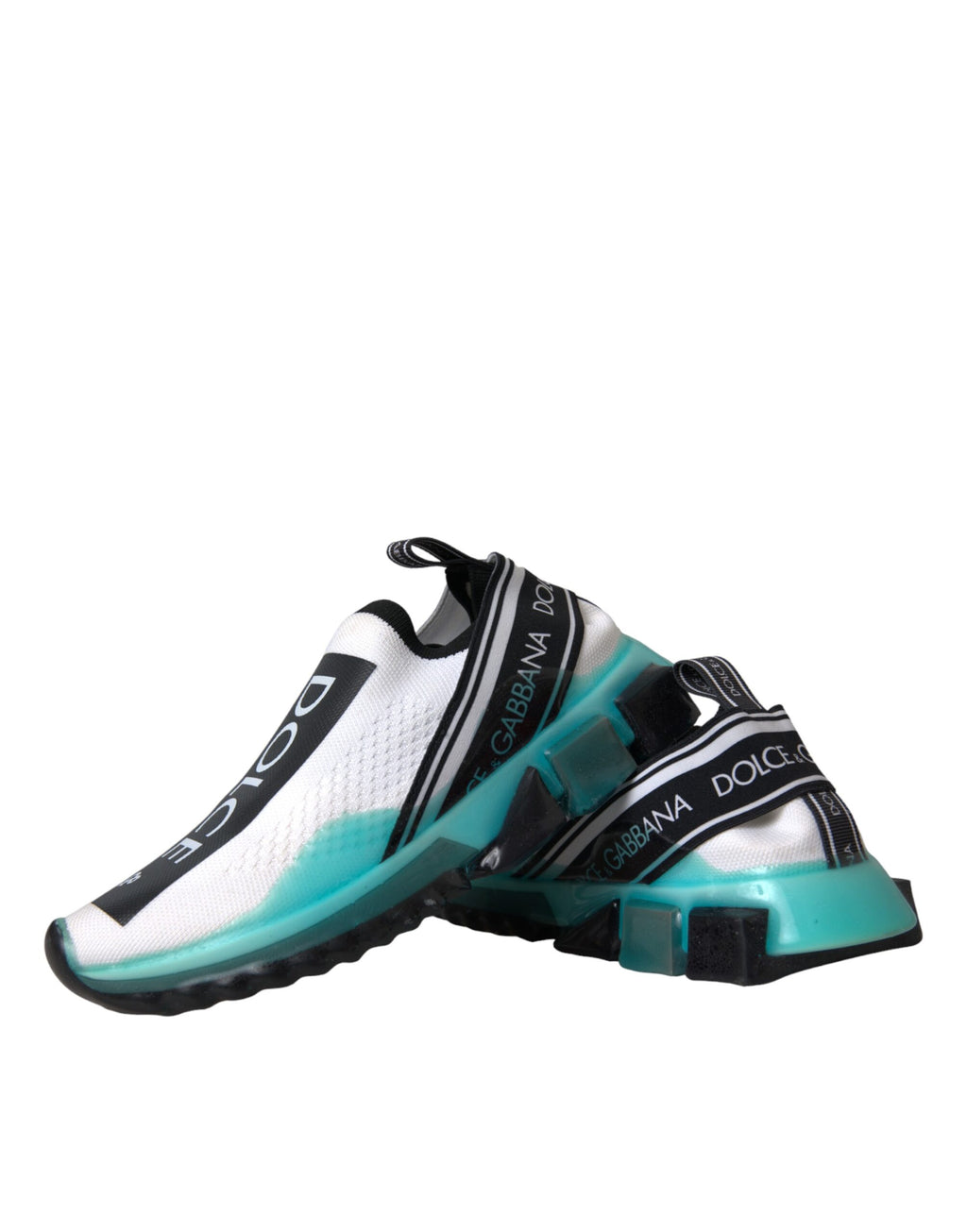 Chaussures sneakers Dolce & Gabbana Sorrento noires, blanches et bleues, chaussures slip-on pour hommes.