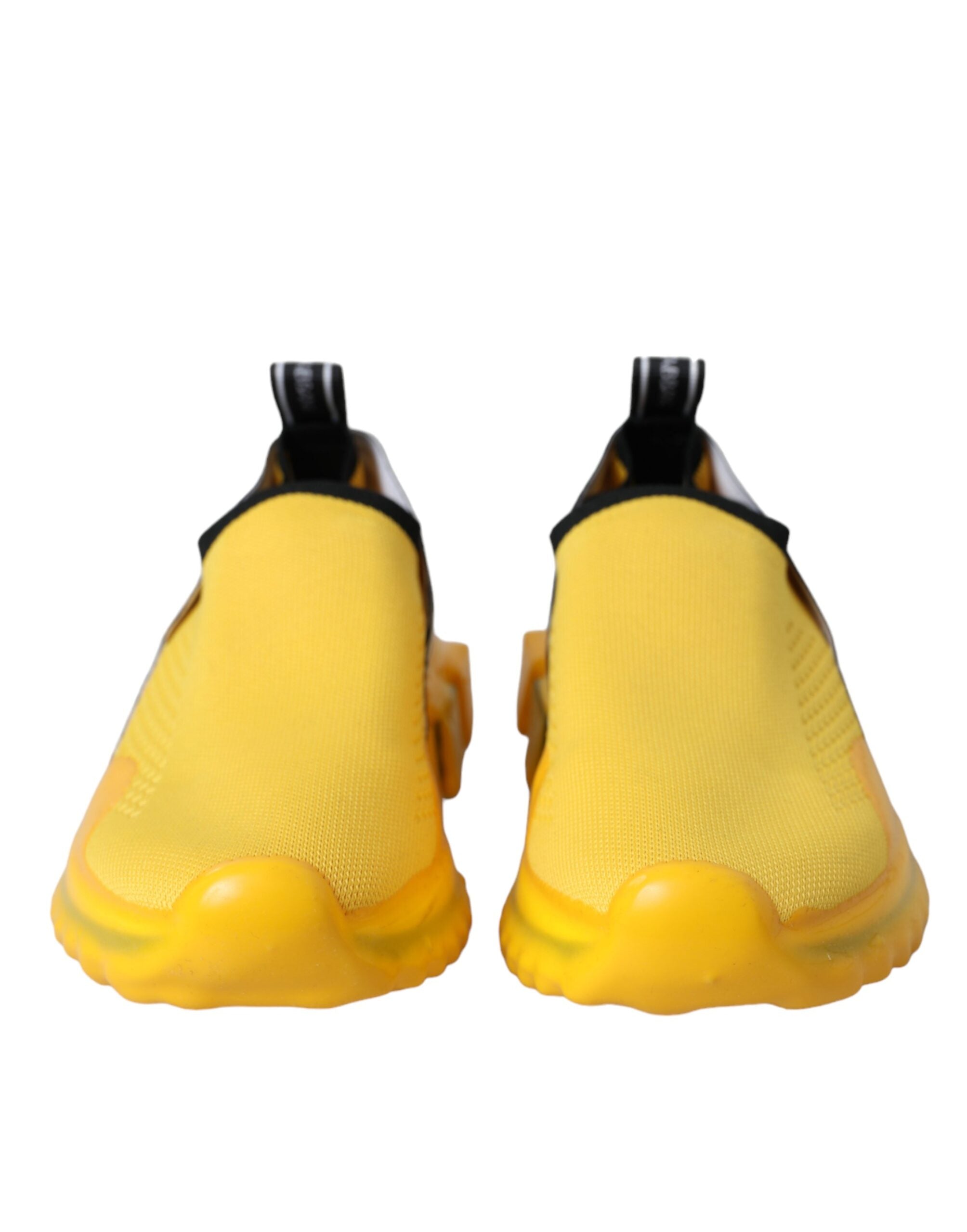 Chaussures femmes Dolce & Gabbana Sorrento jaunes à enfiler, baskets légères et confortables pour la marche.
