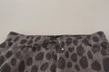 Pantalon de jogging Dolce & Gabbana gris à imprimé léopard pour homme, confortable et tendance.