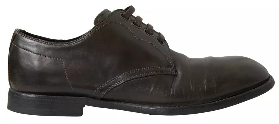 Chaussures formelles en cuir vert pour homme de Dolce & Gabbana, élégantes et sophistiquées.