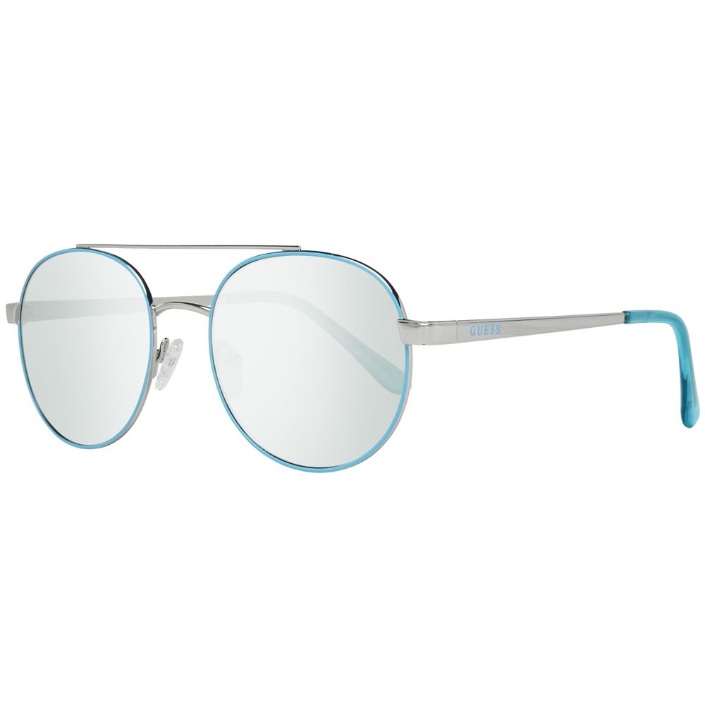 Lunettes de soleil en métal turquoise Guess, design tendance avec monture élégante pour un style sophistiqué.