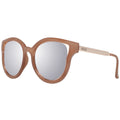Lunettes de soleil Guess en métal et plastique marron avec monture élégante et branches épaisses.