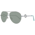 Lunettes de soleil en métal argenté Guess avec monture élégante et moderne, vues de face sur fond blanc.