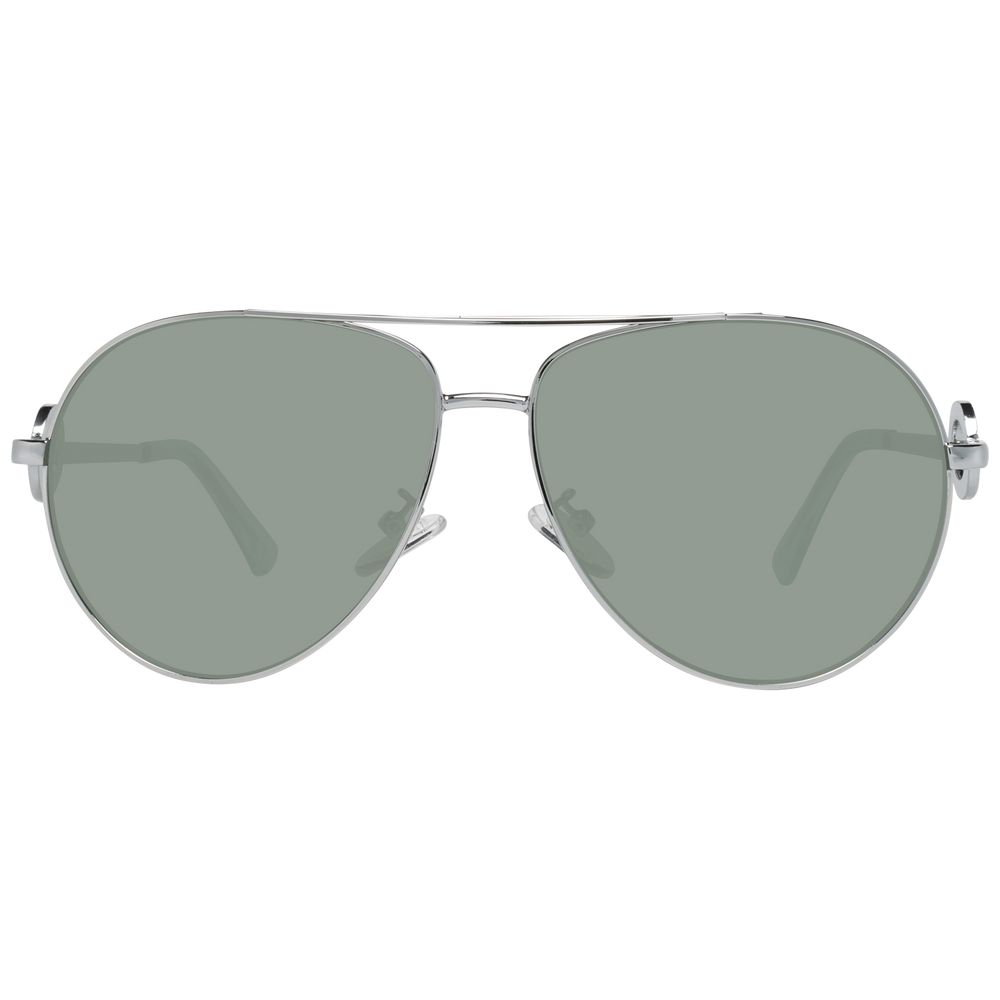 Lunettes de soleil en métal argenté Guess, style moderne avec monture fine et verres teintés, pour un look élégant.