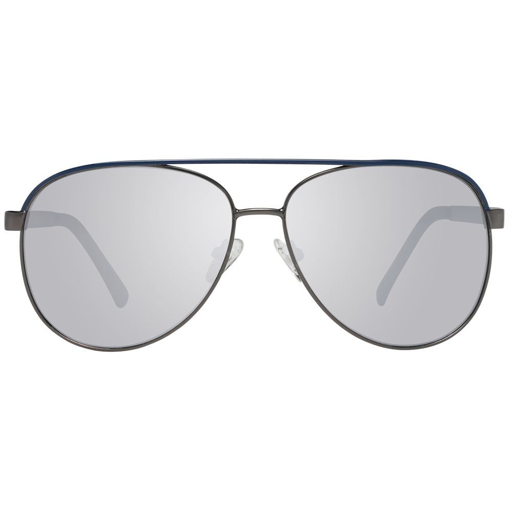 Lunettes de soleil grises en métal de marque Guess, avec monture élégante et design moderne.