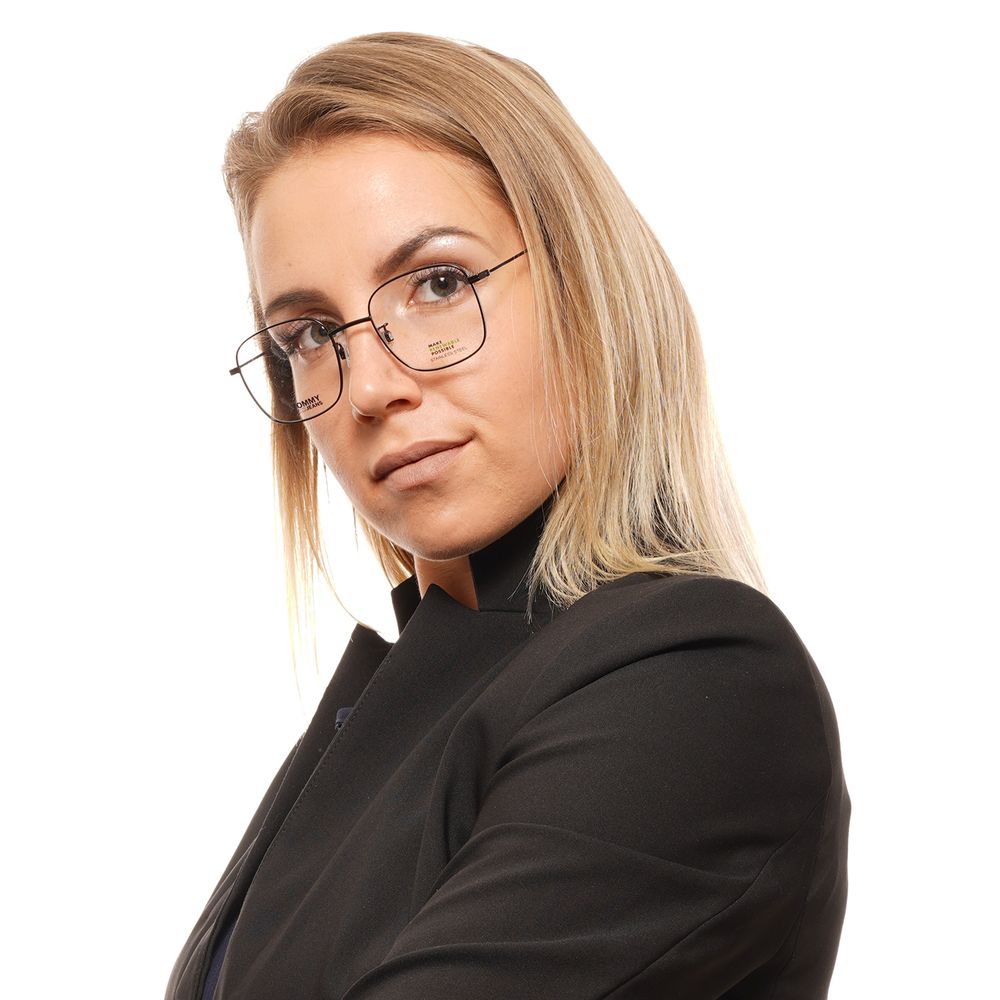 Tommy Hilfiger Brille aus schwarzem Metall und Kunststoff (Fassungen)