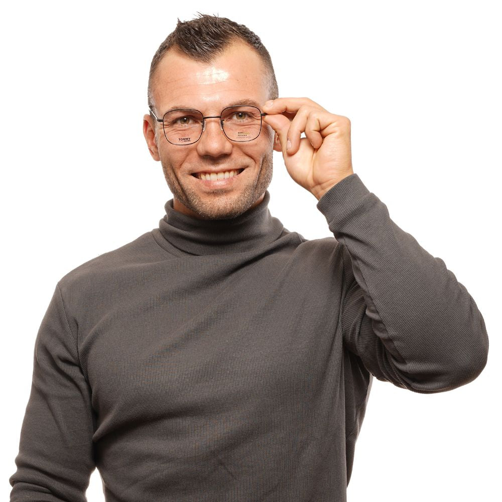 Tommy Hilfiger Brille aus schwarzem Metall und Kunststoff (Fassungen)